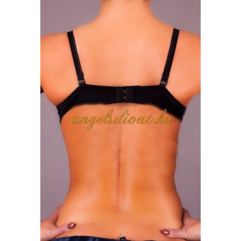 FEKETE SZÍNES MINTÁS MELLTARTÓ