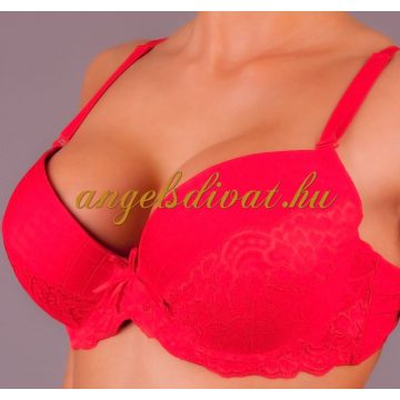 PIROS MELLTARTÓ CSIPKE DÍSZES