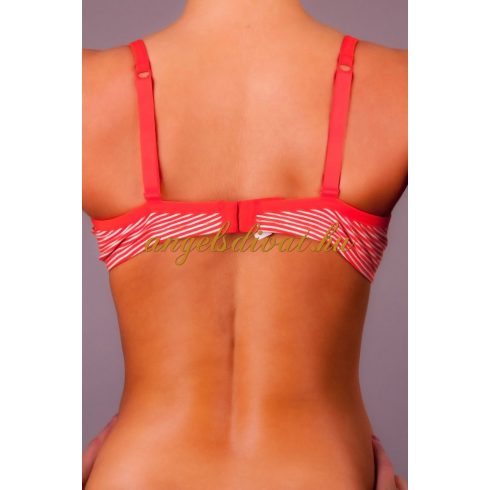 PIROS FEHÉR CSÍKOS MELLTARTÓ