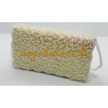 TÖRTFEHÉR GYÖNGYÖS ALKALMI NŐI TÁSKA