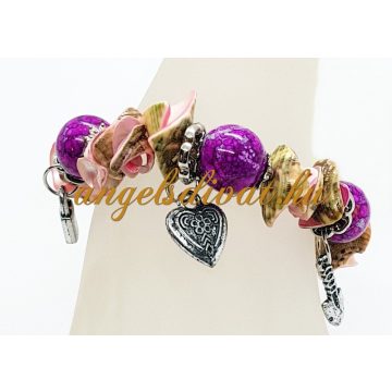 SÖTÉTPINK GOLYÓS KARKÖTŐ