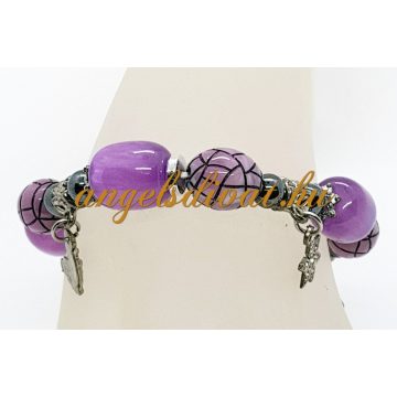 LILA FEKETE EZÜST KARKÖTŐ