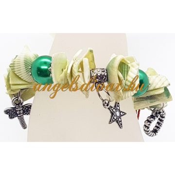 ZÖLD GÖMBÖS BIZSU KARKÖTŐ