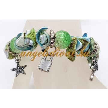 KÉK ZÖLD BIZSU KARKÖTŐ