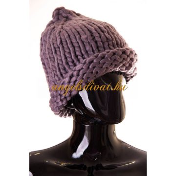 Kötött női egy színű sapka