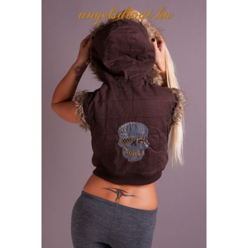 BARNA KAPUCNIS BÉLELT MELLÉNY.