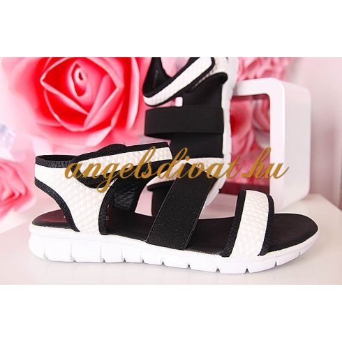 FEKETE FEHÉR NŐI SZANDÁL
