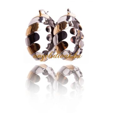 ARANY EZÜST LAPOKBÓL KARIKA BIZSU FÜLBEVALÓ