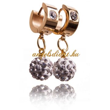  NAGY KRISTÁLY CIRKÓNIA KÖVES BIZSU FÜLBEVALÓ