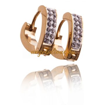 SZÍV ALAKÚ CIRKÓNIA KÖVES BIZSU FÜLBEVALÓ