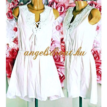 FEHÉR HÁTÚL HOSSZABB NŐI RUHA