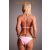 MY77 BABARÓZA FEHÉR KONTÚROS VIRÁG MINTÁS STRASSZOS BIKINI.