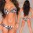 LÁNCOS STRASSZOS ZEBRA BIKINI