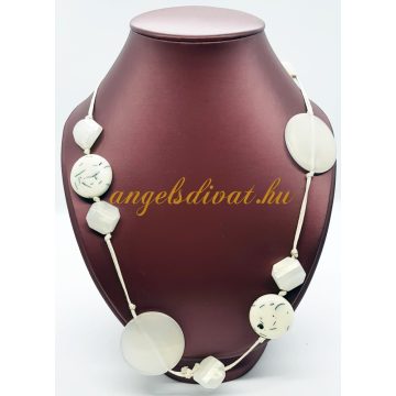 SOK KÖVES FEHÉR NYAKLÁNC