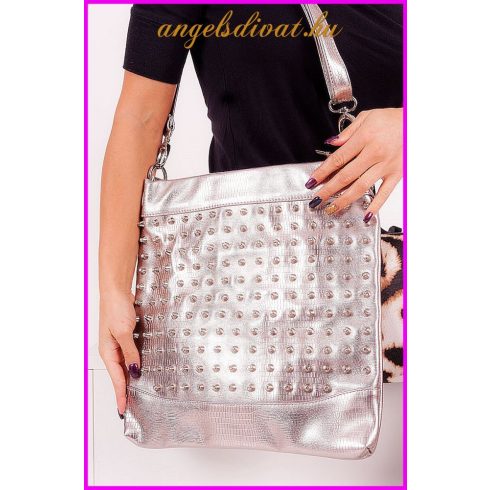 EZÜST SOK STRASSZ DÍSZES TÁSKA