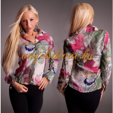 SZÍNES NŐI BLÚZ