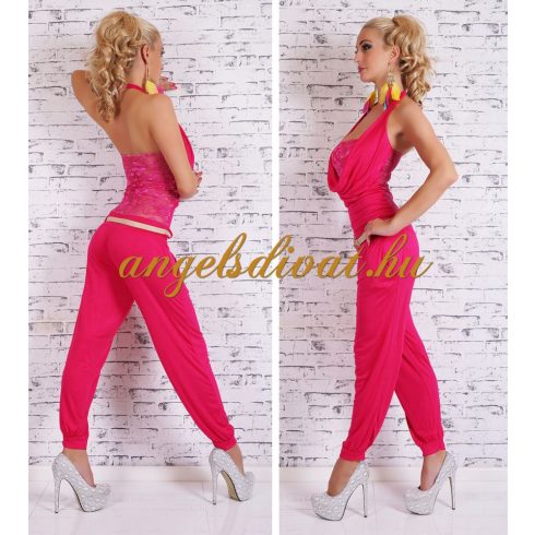 PINK CSIPKE BETÉTES NŐI OVERÁL