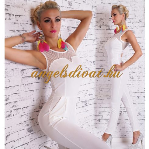 FEHÉR OVERÁL NECC BETÉTES