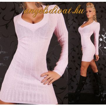 HOSSZÚ BABARÓZA EZÜST SZÁLAS PULÓVER.