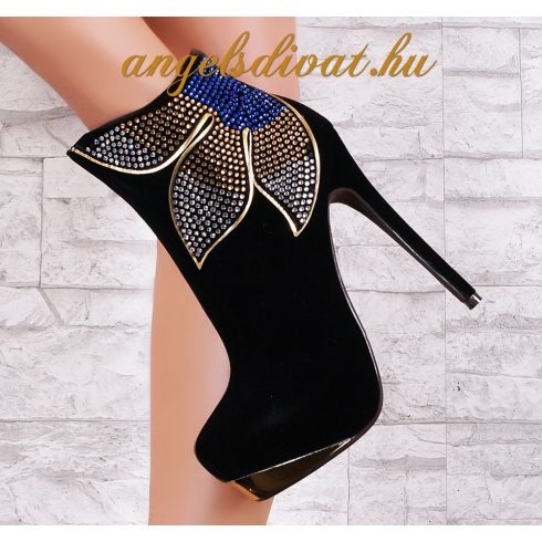 STRASSZ VIRÁG DÍSZES 