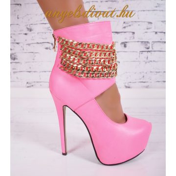 PINK TÖBB LÁNCOS CIPŐ CSIZMA