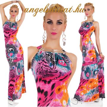 SZÍNES NŐI HOSSZÚ RUHA