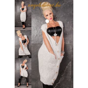 TÖRTFEHÉR MELÍROS HOSSZÚ MELLÉNY