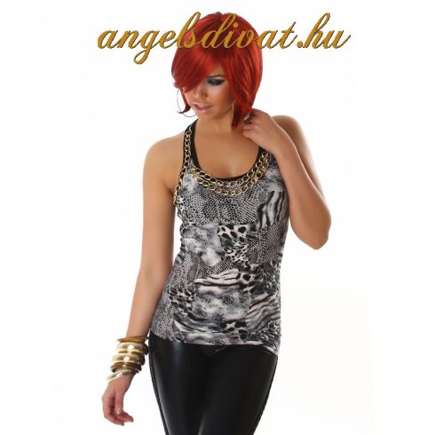 REDIAL LÁNCOS SZÜRKE LEO TRIKÓ