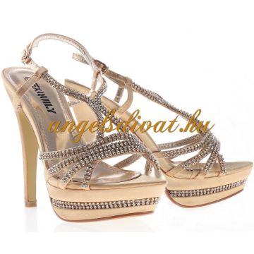 SOK STRASSZOS HOMOK SZÍNŰ SZANDÁL